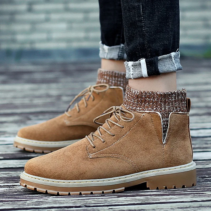 2019 Autumn & Winter Retro Men Martin Boots Hight-top Worker Boot Versatile England Warm Boots Medium Boots Fashion
2019 Autumn & Winter Retro Men Martin Boots Hight-top Worker Boot Versatile England Warm Boots Medium Boots Fashion