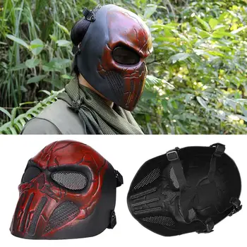 Protector Horror Scary TPR+EVA Red Outdoor Sports Paintball Full Protection Skull Mesh Halloween Mask Airsoft Safety
Protector Horror Scary TPR+EVA Red Outdoor Sports Paintball Full Protection Skull Mesh Halloween Mask Airsoft Safety