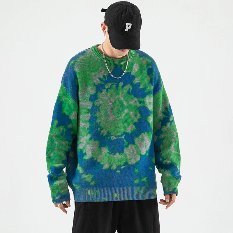 Korean Tie-dye Sweater Men's Warm Fashion Retro Casual Knitted Pullover Men Loose Korean Knitting Sweaters Mens Clothes M-5XL
Korean Tie-dye Sweater Men's Warm Fashion Retro Casual Knitted Pullover Men Loose Korean Knitting Sweaters Mens Clothes M-5XL