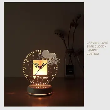 New Alarm Clock Love Shape Time Clock Cross Border USB Remote Control 3D Night Light Love Clock Novel Clock
New Alarm Clock Love Shape Time Clock Cross Border USB Remote Control 3D Night Light Love Clock Novel Clock