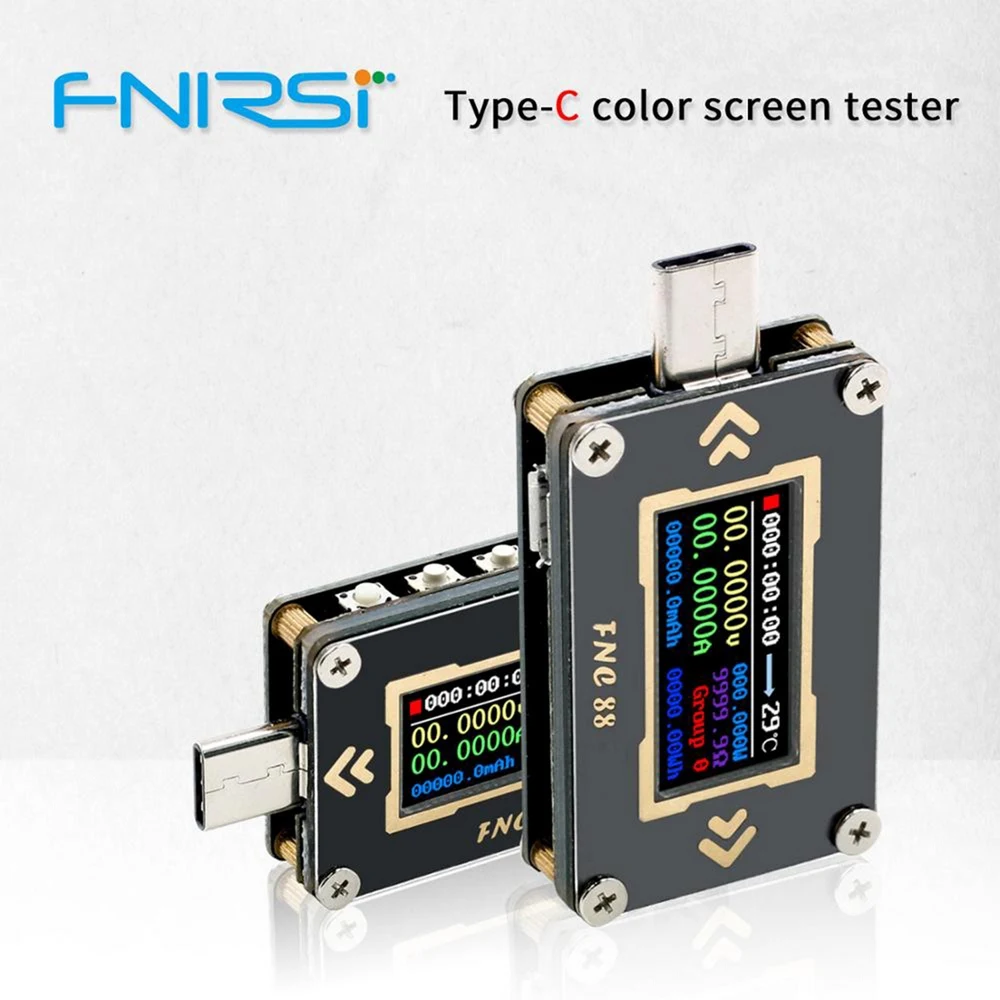 FNC88 Type-C PD Trigger USB-C Voltmeter Ammeter Voltage 2 Way Current Meter Multimeter PD Charger Battery USB Tester
FNC88 Type-C PD Trigger USB-C Voltmeter Ammeter Voltage 2 Way Current Meter Multimeter PD Charger Battery USB Tester