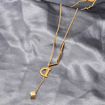 Amaiyllis 18k Gold Minimalist Letter D Chain Necklace Pendant Temperament Clavicle Chain Sweater Necklace Jewelry For Female
Amaiyllis 18k Gold Minimalist Letter D Chain Necklace Pendant Temperament Clavicle Chain Sweater Necklace Jewelry For Female