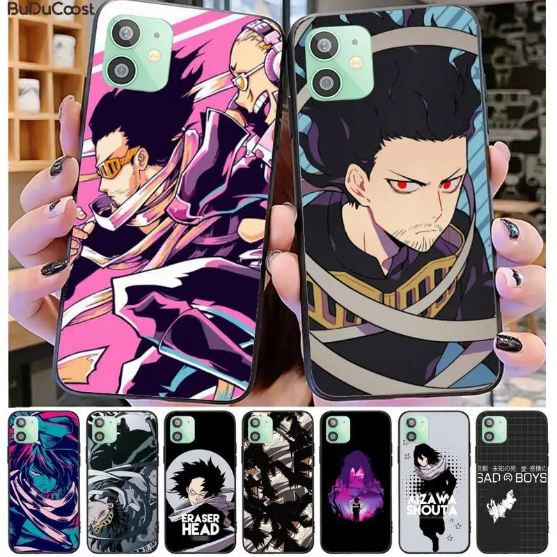 Чехол для телефона Shota Aizawa My Hero из черного ТПУ iphone 12 pro max 11 XS MAX 8 7 6 6S Plus X 5 5S SE 2020
