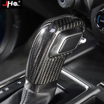 

JHO Real CARBON FIBER GEAR SHIFTER HANDLE OVERLAY COVER TRIM For Ford F150 2017-2020 Raptor 2019 2018 Gen 2 Car Accessories