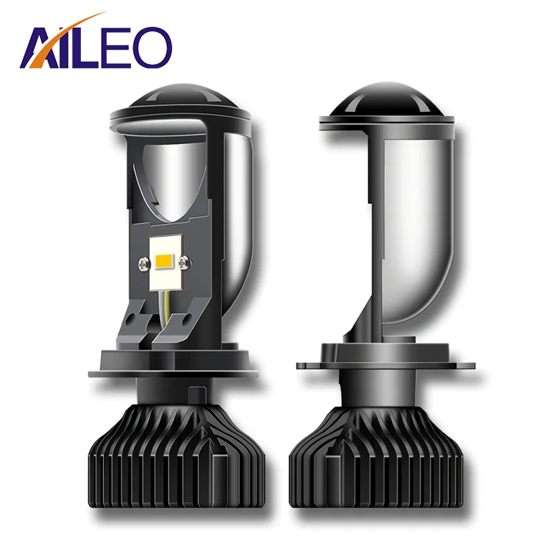Миниатюрные светодиодсветодиодный автомобильные лампы AILEO Canbus для прожекторов H4