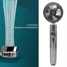 Bathroom 360 Rotation Shower Head Propeller Turbo Boost Spray Water Saving Switch Button Fancy Shape Shower Head Plating Nozzle
Bathroom 360 Rotation Shower Head Propeller Turbo Boost Spray Water Saving Switch Button Fancy Shape Shower Head Plating Nozzle