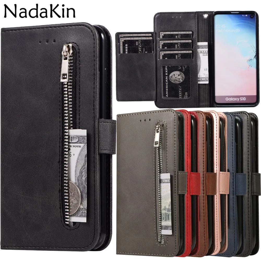 5 Card Slots Wallet Case Shell for Samsung Galaxy S10E S10 S9 S8 J4 J6 Note 10 Plus Note 8 9 S7 Edge Flip Book Zipper Cover
5 Card Slots Wallet Case Shell for Samsung Galaxy S10E S10 S9 S8 J4 J6 Note 10 Plus Note 8 9 S7 Edge Flip Book Zipper Cover