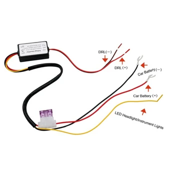 Balight Car LED Daytime Running Lights Relay Harness Dimmer On/Off 12-18V Auto DRL Controller Fog Light Controller
Balight Car LED Daytime Running Lights Relay Harness Dimmer On/Off 12-18V Auto DRL Controller Fog Light Controller