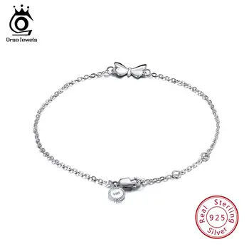 ORSA JEWELS 925 Sterling Silver Female Bracelets Butterfly Charm Lobster-claw-clasps Fashion Chain Bracelet Girl's Jewelry SB22
ORSA JEWELS 925 Sterling Silver Female Bracelets Butterfly Charm Lobster-claw-clasps Fashion Chain Bracelet Girl's Jewelry SB22