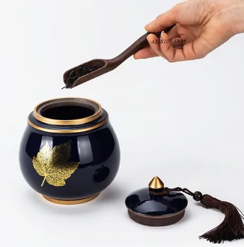 Traditional Chinese Crackle Glaze Porcelain Green Tea Caddy Black Puer Tea Storage Box Kongfu Tea Set Sugar Bowl Food Canister
Traditional Chinese Crackle Glaze Porcelain Green Tea Caddy Black Puer Tea Storage Box Kongfu Tea Set Sugar Bowl Food Canister