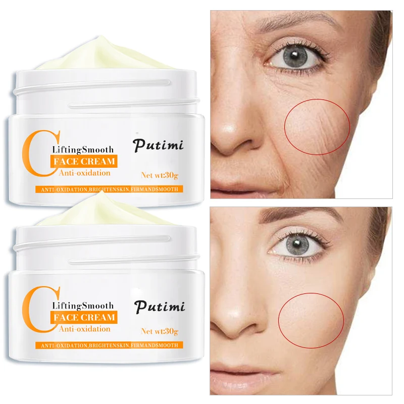 PUTIMI Anti-Oxidation Cream Anti Aging Whitening Lift Firming Face Fine Line Wrinkle Remover Moisturizing Face Cream Skin Care
PUTIMI Anti-Oxidation Cream Anti Aging Whitening Lift Firming Face Fine Line Wrinkle Remover Moisturizing Face Cream Skin Care