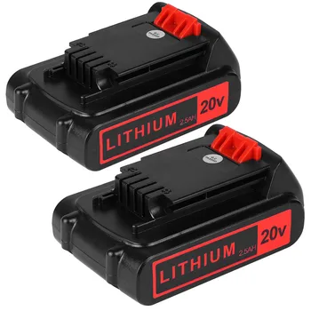 20V 2.5Ah 20-Volt Lithium Battery for Black Decker Battery LBXR20 LBXR2520 LBXR2020-OPE LBX20 LBXR20B-2 LB2X4020 LB20 LST220
20V 2.5Ah 20-Volt Lithium Battery for Black Decker Battery LBXR20 LBXR2520 LBXR2020-OPE LBX20 LBXR20B-2 LB2X4020 LB20 LST220