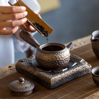 Handmade Stoneware Kiln Baked Tea Pot Holding Teapot Single Teapot Side Handle Pot Tea Kettle Tea Pot China Tea Ceramic Tea Pot
Handmade Stoneware Kiln Baked Tea Pot Holding Teapot Single Teapot Side Handle Pot Tea Kettle Tea Pot China Tea Ceramic Tea Pot