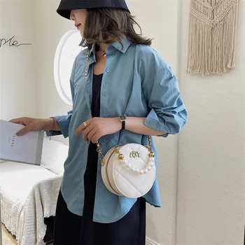Fashion diamond chain bag female bag 2020 new Korean version of the shoulder messenger bag fashion PU pearl small round bag
Fashion diamond chain bag female bag 2020 new Korean version of the shoulder messenger bag fashion PU pearl small round bag