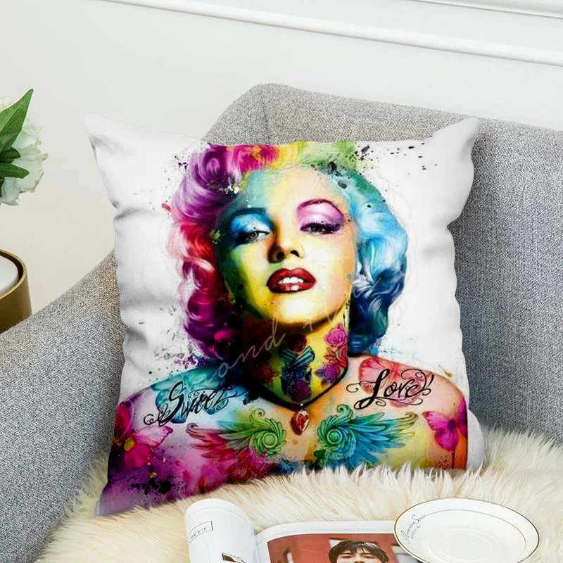 Marilyn Monroe Pillow Case Polyester Decorative Pillowcases Throw Pillow Cover style-8
Marilyn Monroe Pillow Case Polyester Decorative Pillowcases Throw Pillow Cover style-8