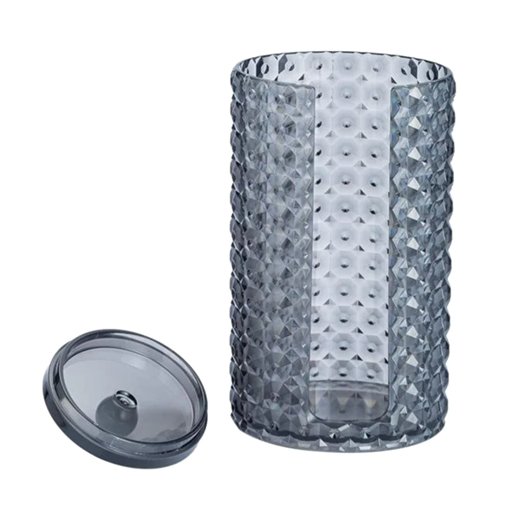 Clear Acrylic Cotton Pads Ear Bud Holder Dispenser Cosmetics Organiser Storage Container Clear Tip Cottonswab Cutip Glass Tips Clear Acrylic Cotton Pads Ear Bud Holder Dispenser Cosmetics Organiser Storage Container Clear Tip Cottonswab Cutip Glass Tips
