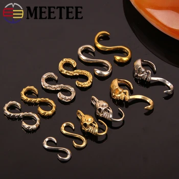 Meetee 4pcs Pure Copper S Hook S Keychain Buckles DIY Hand Leathercrafts Buckles Luggage Hardware Accessories BD105
Meetee 4pcs Pure Copper S Hook S Keychain Buckles DIY Hand Leathercrafts Buckles Luggage Hardware Accessories BD105