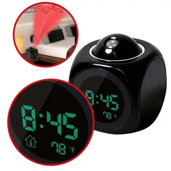 LCD Projection LED Display Time Digital Alarm Clock Talking Voice Prompt Thermometer Snooze Function Desk Clocks home decoration
LCD Projection LED Display Time Digital Alarm Clock Talking Voice Prompt Thermometer Snooze Function Desk Clocks home decoration