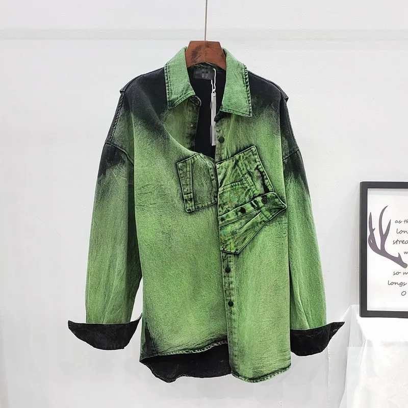 Autumn Fashion Contrast Color Denim Jacket Women Mid Long Vintage Tie dye Jeans Jacket Loose Basic Outerwear Female Streetwear
Autumn Fashion Contrast Color Denim Jacket Women Mid Long Vintage Tie dye Jeans Jacket Loose Basic Outerwear Female Streetwear