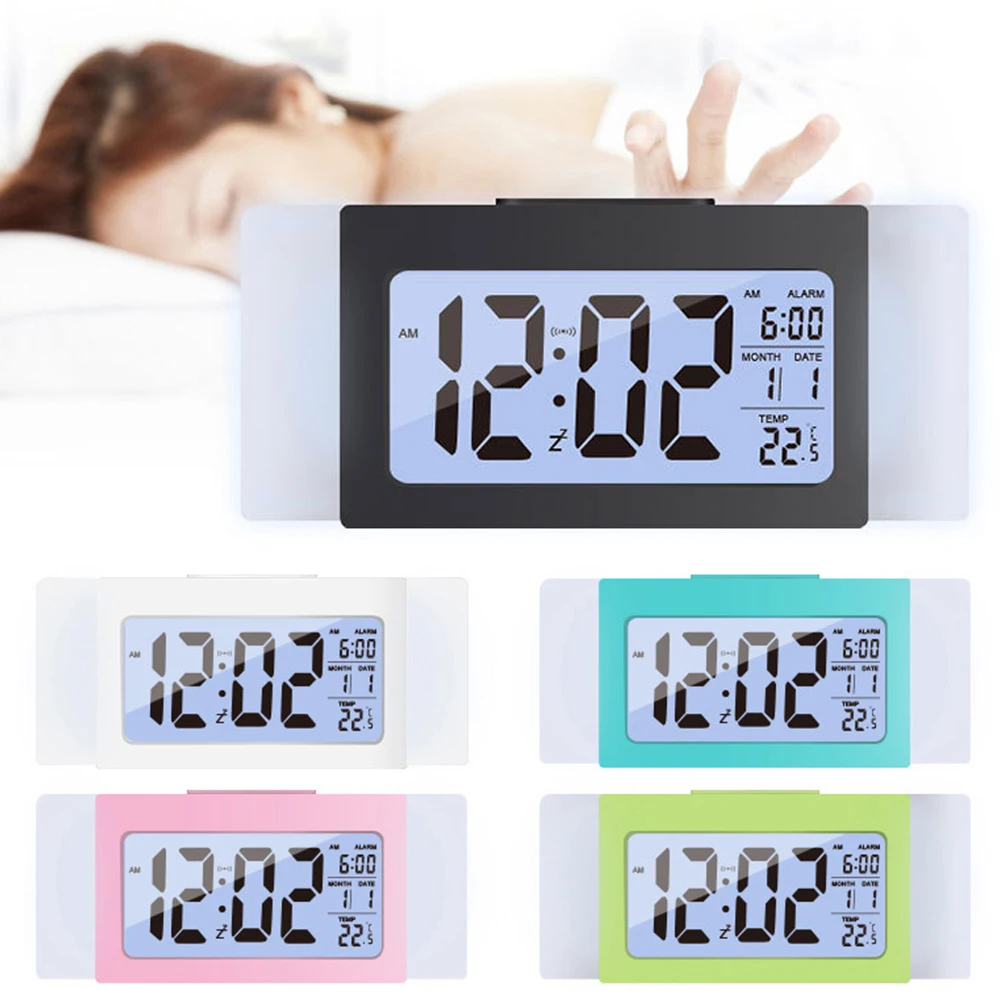 Electronic Light Sensor Alarm Clock Temperature & Calendar Snooze Smart Clocks LCD Alarm Clock Table Desk Display
Electronic Light Sensor Alarm Clock Temperature & Calendar Snooze Smart Clocks LCD Alarm Clock Table Desk Display