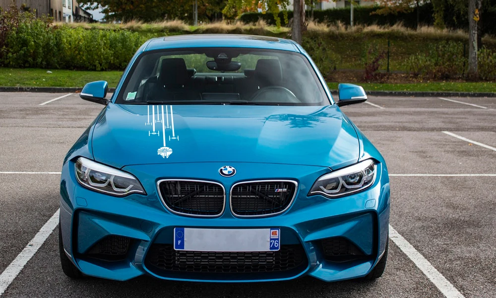 Car Hood Cover Stickers - Image 2
