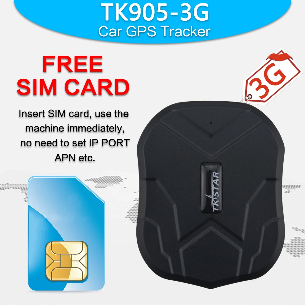 Автомобильный GPS трекер 3G TK905 PK WCDMA HSDPA/UMTS/EDGE/GPRS/GSM водонепроницаемый мини gps локатор