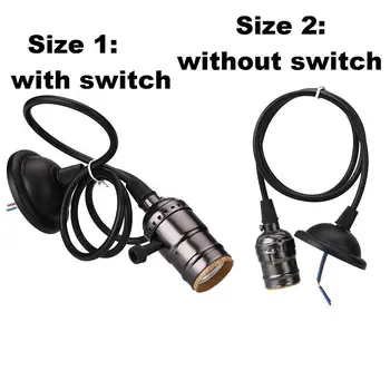 Vintage Retro Light Pendant Lamp Holder Socket 0.8M Without Switch Kitchen 
Vintage Retro Light Pendant Lamp Holder Socket 0.8M Without Switch Kitchen