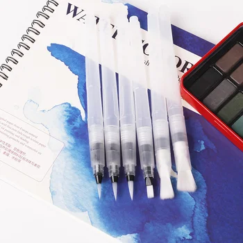 6 Pcs/Set Refillable Paint Brushes Soft Watercolor Brush Nylon Hair Painting Brush Set Calligraph Drawing Art Supplies
6 Pcs/Set Refillable Paint Brushes Soft Watercolor Brush Nylon Hair Painting Brush Set Calligraph Drawing Art Supplies