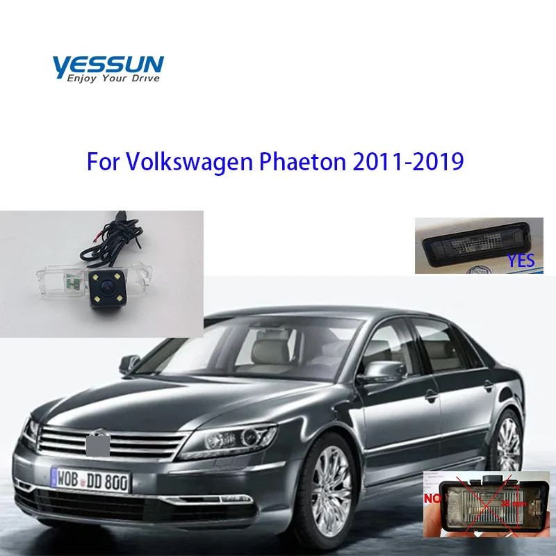 

Yessun CCD Rear View Camera For Volkswagen Phaeton 2011-2019 Phaeton Parking Reverse Backup CAMERA Car license plate camera