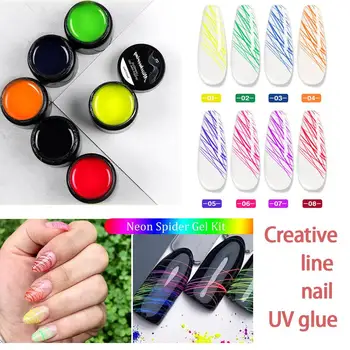8 Colors Spider Gel Nail Art Kit Luminous Wire Drawing Nail Gel For Line Soak Off UV LED DIY Manicure Nail Art
8 Colors Spider Gel Nail Art Kit Luminous Wire Drawing Nail Gel For Line Soak Off UV LED DIY Manicure Nail Art