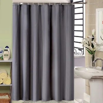 Waterproof Thicken Grey Bathroom Shower Curtain Polyester Mildew Proof Bath Tub Curtain with 12 pcs Hooks
Waterproof Thicken Grey Bathroom Shower Curtain Polyester Mildew Proof Bath Tub Curtain with 12 pcs Hooks