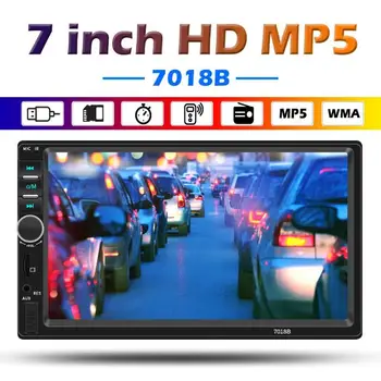 7018B 7" 12V 2 DIN Car Radio Stereo Bluetooth AUX USB TF FM Radio 2din Auto Autoradio Support Mobile Phone Interconnection
7018B 7" 12V 2 DIN Car Radio Stereo Bluetooth AUX USB TF FM Radio 2din Auto Autoradio Support Mobile Phone Interconnection