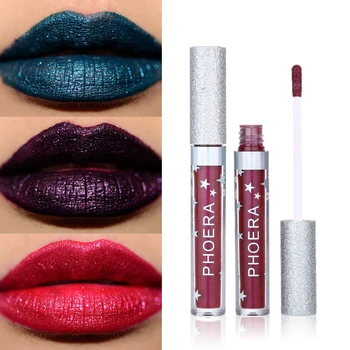 PHOERA Metallic Diamond Glitter Lip Gloss Makeup Waterproof Lasting Liquid Lipstick Shiny Sexy Lip Gloss Lip Cosmetics TSLM1 
PHOERA Metallic Diamond Glitter Lip Gloss Makeup Waterproof Lasting Liquid Lipstick Shiny Sexy Lip Gloss Lip Cosmetics TSLM1