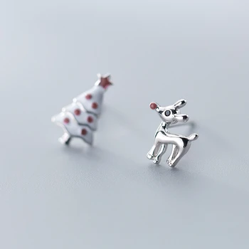 Bbabydxudzhi 925 Sterling Silver Christmas Element Christmas Tree Reindeer Asymmetric Cute Stud Earrings For Women Jewelry
Bbabydxudzhi 925 Sterling Silver Christmas Element Christmas Tree Reindeer Asymmetric Cute Stud Earrings For Women Jewelry
