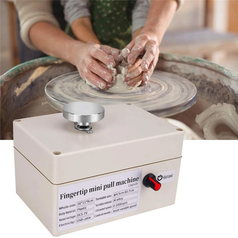 DIY Ceramic Pottery Art Machine Kids Craft Toys USB Pottery Machine with 6 Pottery Shaping Tools School Teaching Pottery Bar
DIY Ceramic Pottery Art Machine Kids Craft Toys USB Pottery Machine with 6 Pottery Shaping Tools School Teaching Pottery Bar