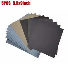5 Pcs Sanding Sheets Wet/Dry Silicon Carbide Waterproof Sandpaper Set 5.5x9inch Grit 320/400/800/600/1000/1200
5 Pcs Sanding Sheets Wet/Dry Silicon Carbide Waterproof Sandpaper Set 5.5x9inch Grit 320/400/800/600/1000/1200