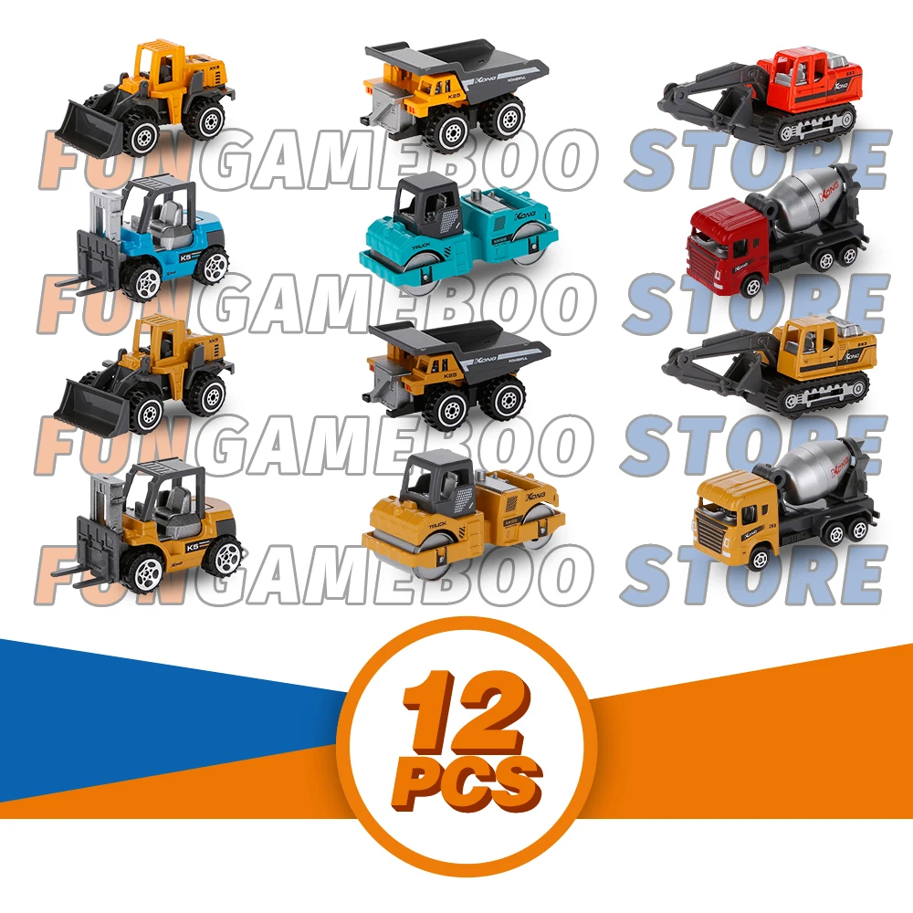 12Pack Diecast Construction Vehicles Mini Cars Toy Car 1/64 Small Construction Truck Toys Kids Boys 3 4 5 6 Year Old Toys
12Pack Diecast Construction Vehicles Mini Cars Toy Car 1/64 Small Construction Truck Toys Kids Boys 3 4 5 6 Year Old Toys