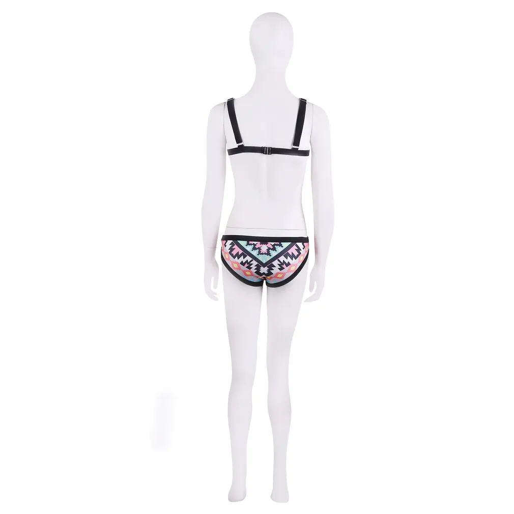 Boho Women Bikini Set New Retro Style Simple Sexy Printing Swimsuit Bikinis Halter Paddeds Swimwear For Summer