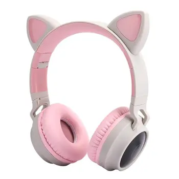 Cat Ear Bluetooth 5.0 Headphones LED Light Noise Cancelling Young People Kids Cute Headset Support Memory Card
Cat Ear Bluetooth 5.0 Headphones LED Light Noise Cancelling Young People Kids Cute Headset Support Memory Card