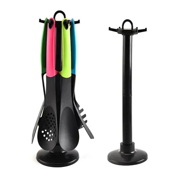 6PCS Nylon Cooking Utensils Set Spatula Soup Colander With Stand Rack Holder Cookware Set Kitchen Tools Accessories
6PCS Nylon Cooking Utensils Set Spatula Soup Colander With Stand Rack Holder Cookware Set Kitchen Tools Accessories