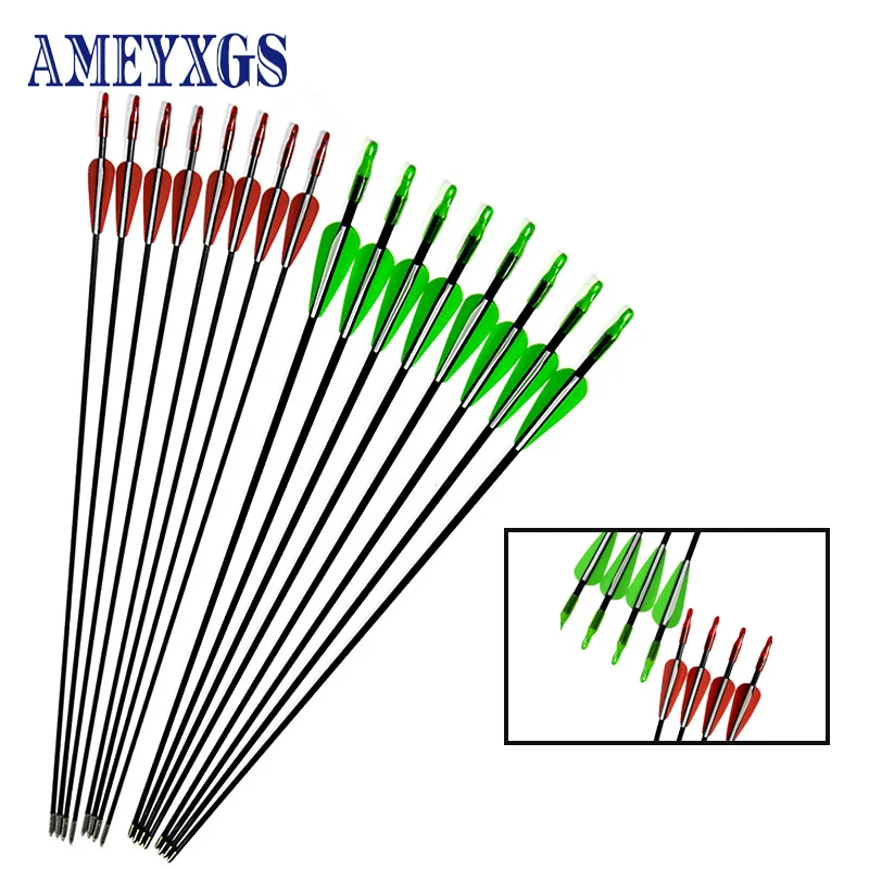 12pcs Archery 6mm Glass Fiber Arrow 2 Colors Total Length 80cm Hunting Shooting Training Practice Accessories Camping
12pcs Archery 6mm Glass Fiber Arrow 2 Colors Total Length 80cm Hunting Shooting Training Practice Accessories Camping