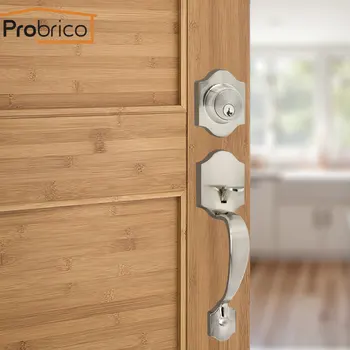Probrico Interior Door Locks Single Cylinder Deadbolt Front Back Lever Latch Grip Handles with lock 3keys Durable Door hardware
Probrico Interior Door Locks Single Cylinder Deadbolt Front Back Lever Latch Grip Handles with lock 3keys Durable Door hardware