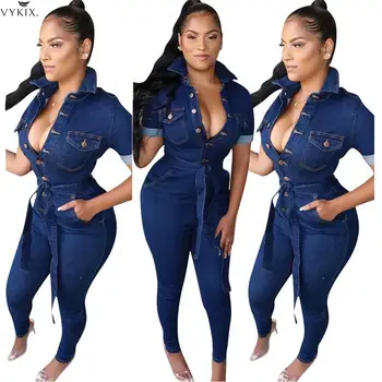 Winter Jumpsuit Women Solid Color Patchwork Short Sleeve Turn-down Collar Single-breasted Skinny Slim Women Jumpsuits Party
Winter Jumpsuit Women Solid Color Patchwork Short Sleeve Turn-down Collar Single-breasted Skinny Slim Women Jumpsuits Party