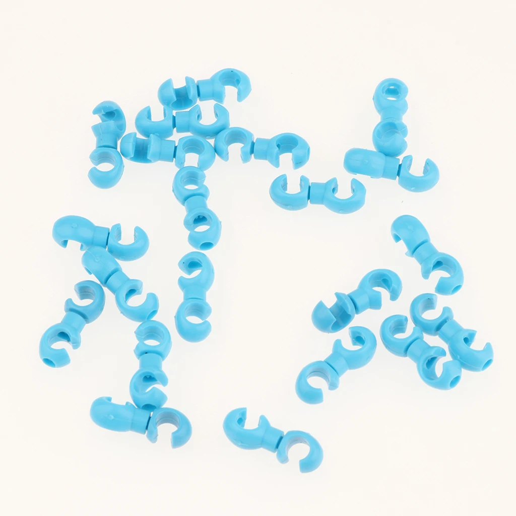 100 PCS Bike Cable Clips Bicycle Rotating S-Hook Clips Brake Cable Fixing Holder 100 PCS Bike Cable Clips Bicycle Rotating S-Hook Clips Brake Cable Fixing Holder