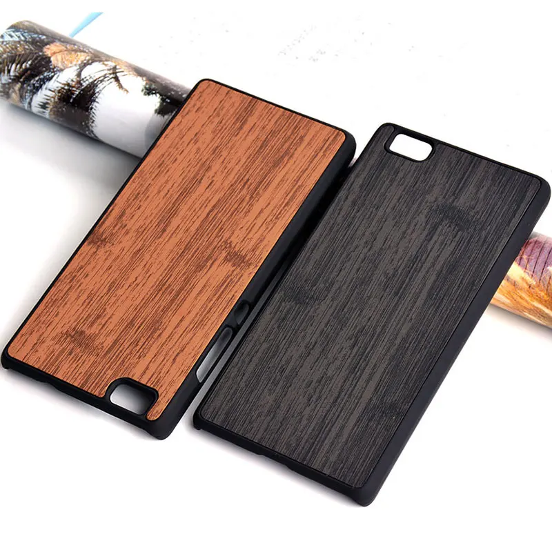 for huawei P8 lite case 5.0" wood Bamboo pattern leather skin hard plastic Vintage cover phone cases funda | Мобильные телефоны