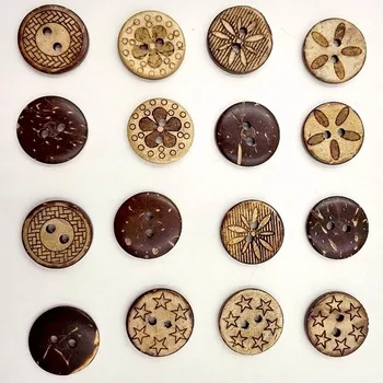 Sewing Button Round Shape 18MM Carved 2 Holes Handmade 100Pcs Craft Decoration Eyed Buttons DIY Buttons
Sewing Button Round Shape 18MM Carved 2 Holes Handmade 100Pcs Craft Decoration Eyed Buttons DIY Buttons