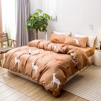 Polyester Soft Bedding Sets King Queen Full Size Simple Duvet/Comforter Cover Flat Sheet Bed Linen Pillowcase 3/4pcs Set
Polyester Soft Bedding Sets King Queen Full Size Simple Duvet/Comforter Cover Flat Sheet Bed Linen Pillowcase 3/4pcs Set