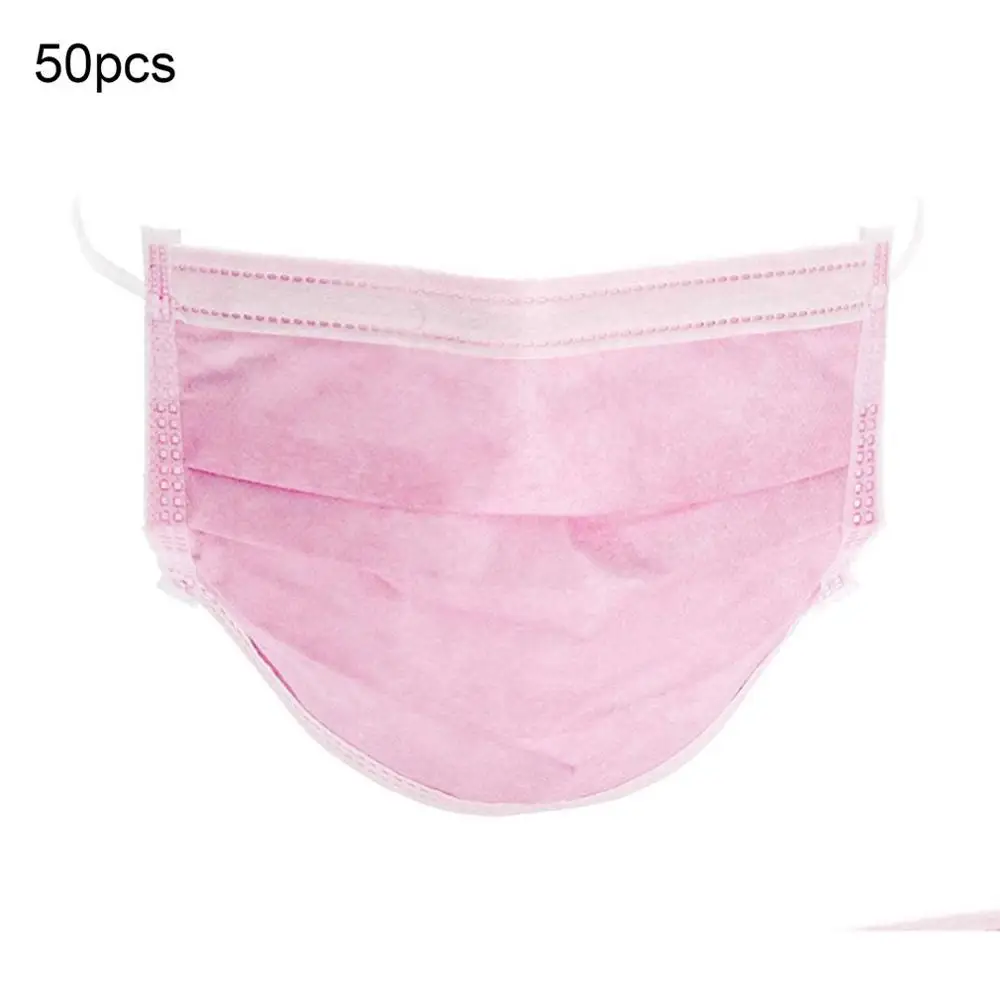50 Pcs Disposable Masks Three-Layer Non-Woven Fabric Dust-Proof Haze-Proof Breathable Earloop Face Mouth Masks
50 Pcs Disposable Masks Three-Layer Non-Woven Fabric Dust-Proof Haze-Proof Breathable Earloop Face Mouth Masks