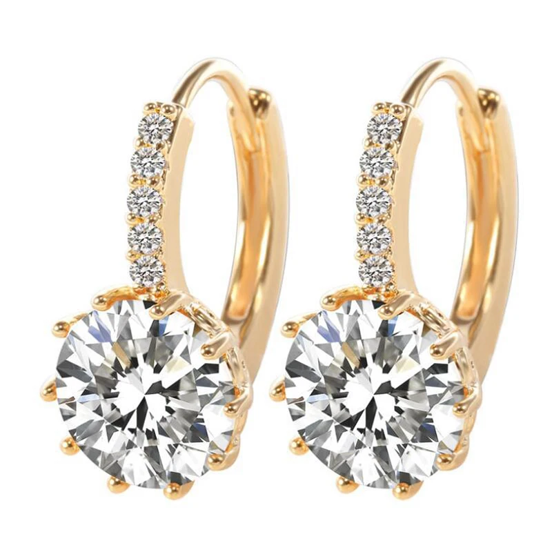 1pairs Copper Round Sharp Setting Cubic Zirconia Many Color Hoop Earrings for Women
1pairs Copper Round Sharp Setting Cubic Zirconia Many Color Hoop Earrings for Women