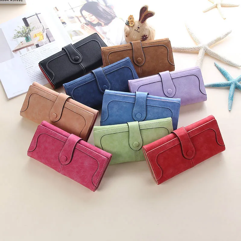 Korean Version of The Wallet Ladies Long Wallet Retro Matte Stitching Ladies Wallet Women's Wallet Wallet
Korean Version of The Wallet Ladies Long Wallet Retro Matte Stitching Ladies Wallet Women's Wallet Wallet